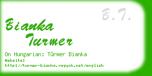 bianka turmer business card