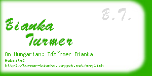 bianka turmer business card